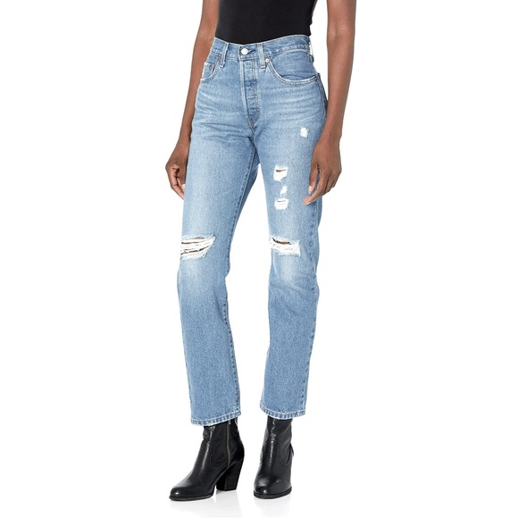 Levi's 501 Original Fit Straight Leg Jeans in Oxnard Athens Crown Size 24 - Picture 1 of 12